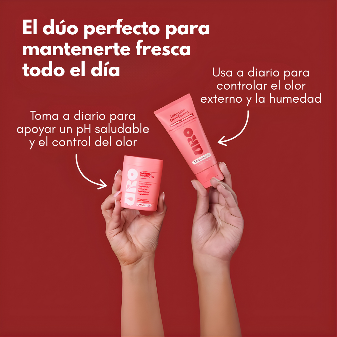 URO CREAM + URO PROBIOTICS – Equilibrio íntimo, frescura prolongada y cuidado completo para tu bienestar femenino