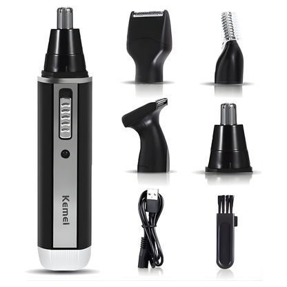 TRIMMER 4 EN 1 KEMEI RECARGABLE – Corte multipropósito, precisión profesional y versatilidad total sin cables