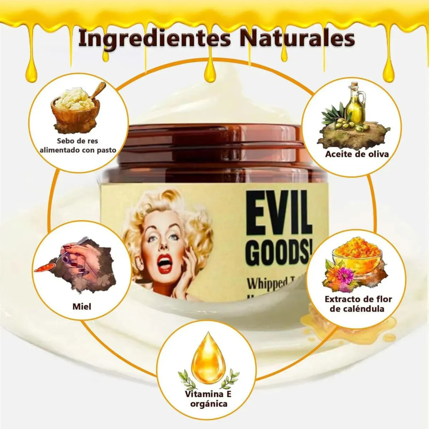 Crema Evil Goods para todo tipo de piel – Hidratación, cuidado y renovación total