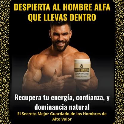 KING MAKER – Potenciador natural de testosterona para hombres