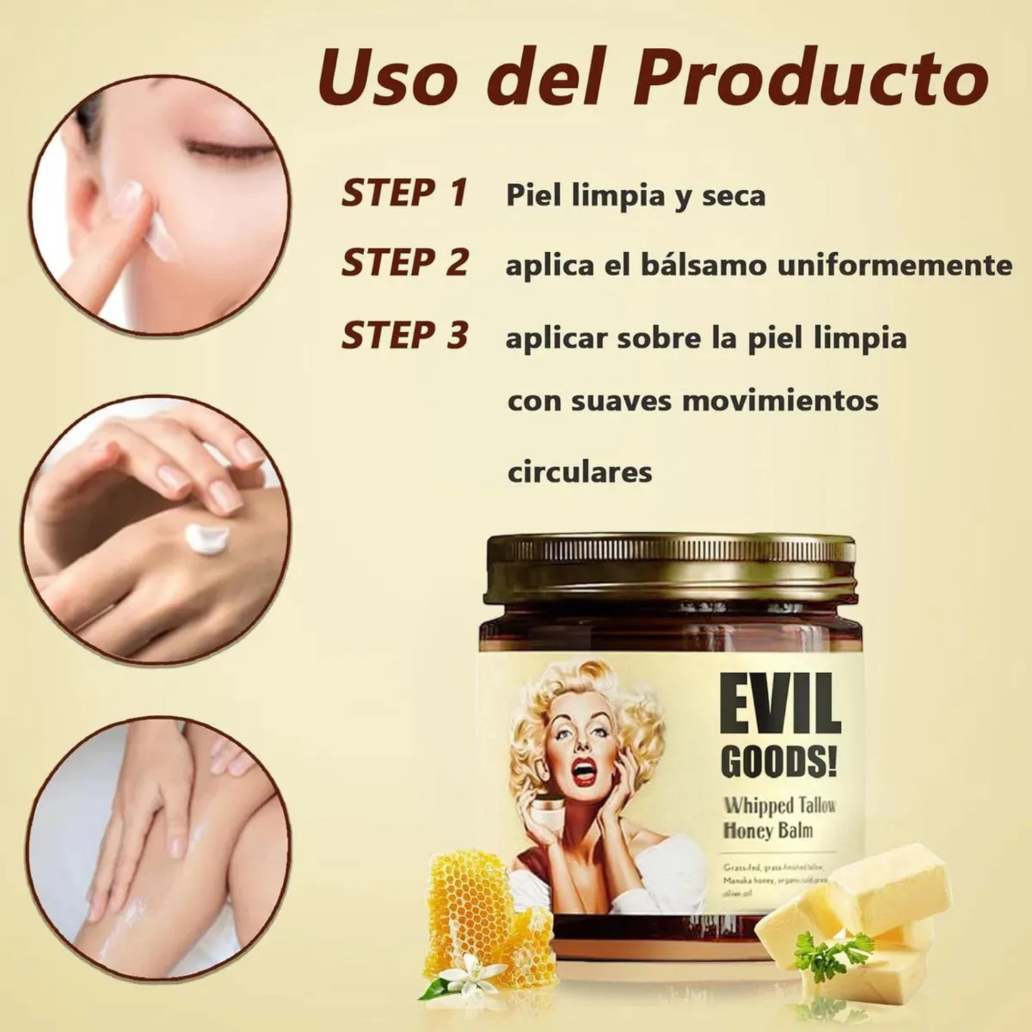 Crema Evil Goods para todo tipo de piel – Hidratación, cuidado y renovación total