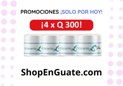 ¡Mega promoción de Crema Aclarante!