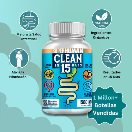 Clean15™ Limpieza Completa Estomacal en 15 días SuperHuman™