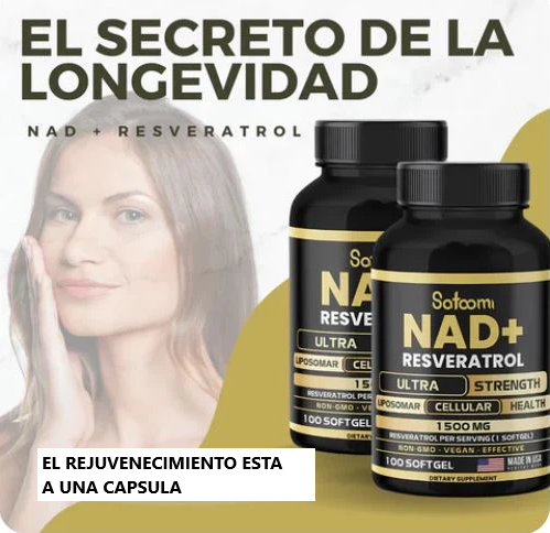 ✨NAD+ & RESVERATROL: ¡Cápsula de la Juventud!🔥