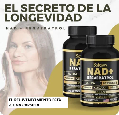 ✨NAD+ & RESVERATROL: ¡Cápsula de la Juventud!🔥
