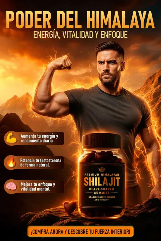 Gomitas de Shilajit para Hombres | Energía, Testosterona y Rendimiento Natural