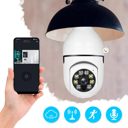 Cámara Bombilla De Seguridad Robótica 360° 2 en 1 - LightCam™