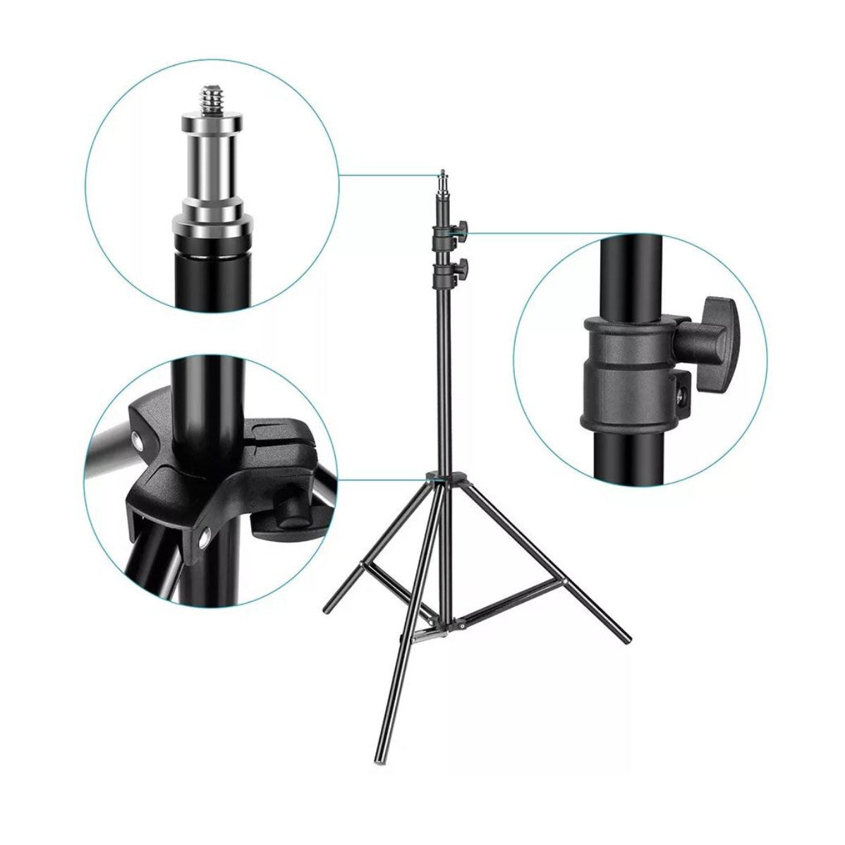 ARO DE LUZ RGB 30CM + TRIPODE 2MTS