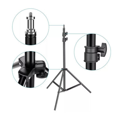 ARO DE LUZ RGB 30CM + TRIPODE 2MTS