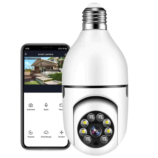 Cámara Bombilla De Seguridad Robótica 360° 2 en 1 - LightCam™