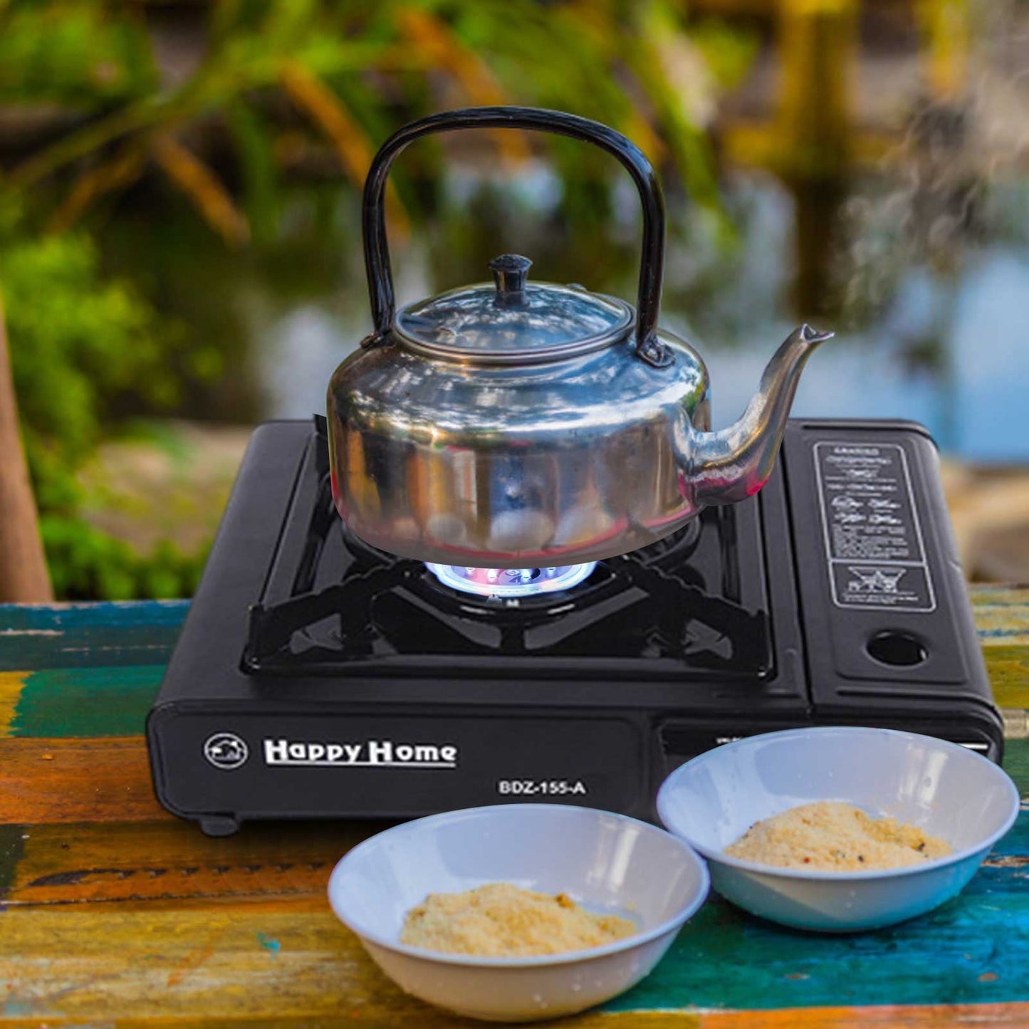 Estufa Calentador Portátil Camping + Tanque de Butano GRATIS