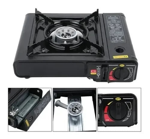 Estufa Calentador Portátil Camping + Tanque de Butano GRATIS